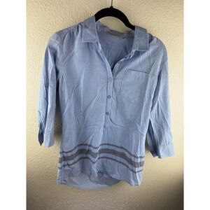 Toad&Co Button Down Shirt Women XS Organic Cotton Lightweight Gorpcore Outdoor